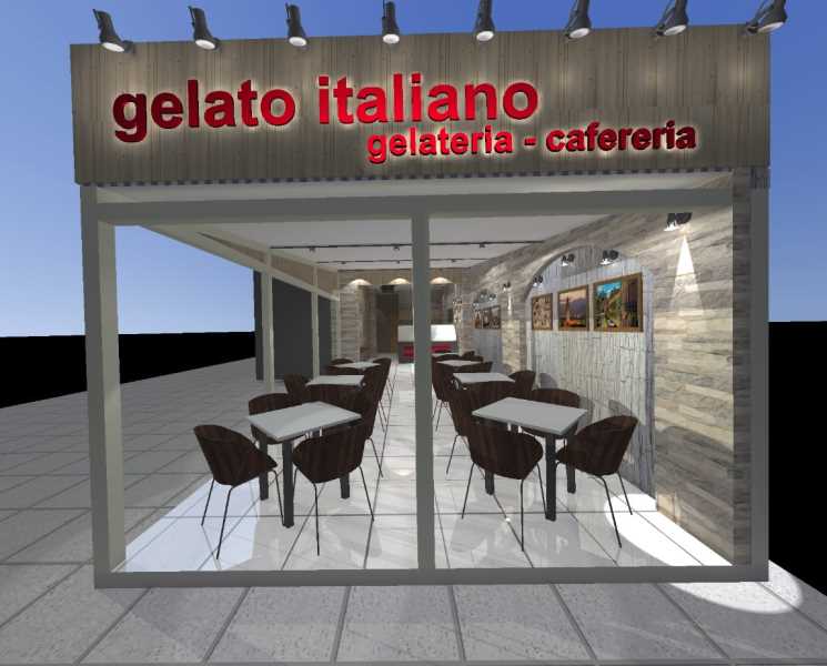 ανακαίνιση καταστήματος cafe gelateria 